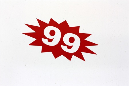 number 99の写真素材