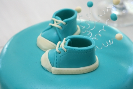 Blue baby cakeの写真素材