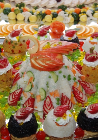 Catering swan cake food Catering swan cake food