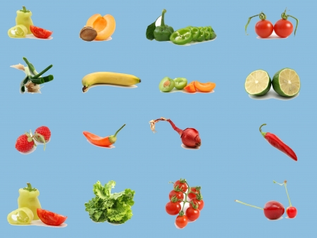 fruits and vegetablesの写真素材