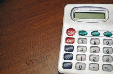 old dusty pocket calculatorの写真素材