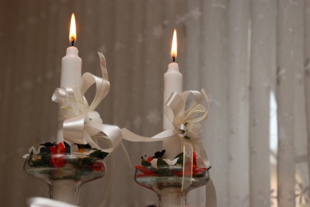 marriage,wedding candlesの写真素材