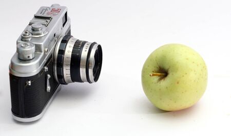 picturing applesの写真素材