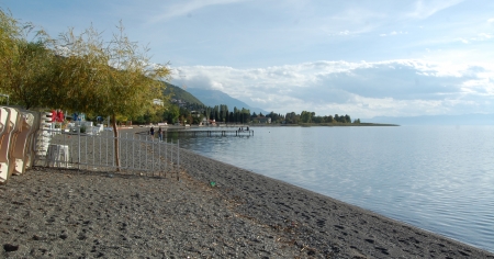 lake ohrid,macedoiniaの写真素材