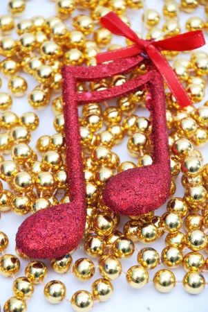 music note,Christmass backgroundの写真素材