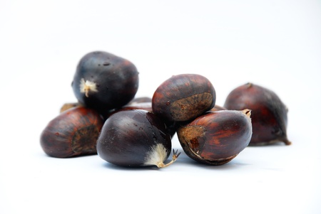 boiled chestnutsの写真素材