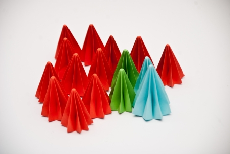 Origami unitsの写真素材