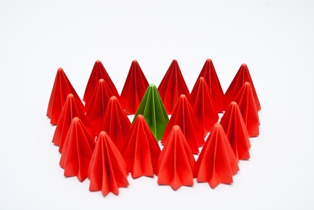 Origami unitsの写真素材