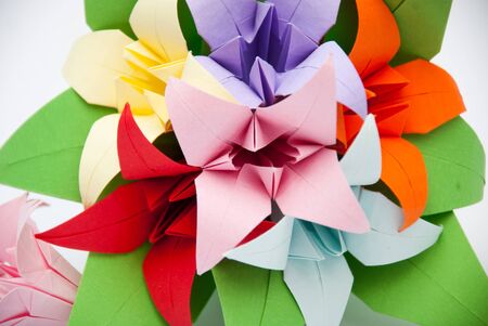 Flower origamiの写真素材