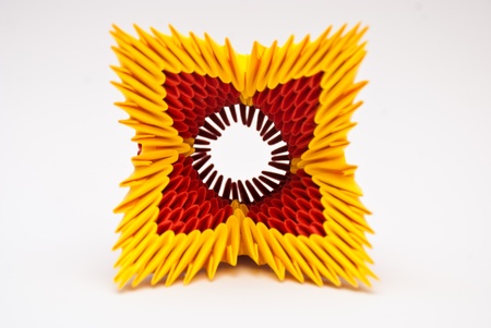Origami flowerの写真素材