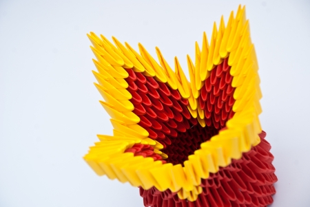 Origami flowerの写真素材