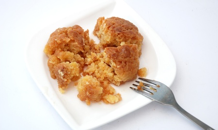 sekerpare on a plate, turkish sweetの写真素材
