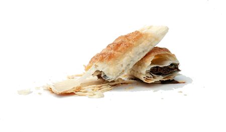 croissant filled with chocolateの写真素材