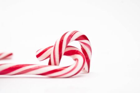 Christmas candy sticksの写真素材