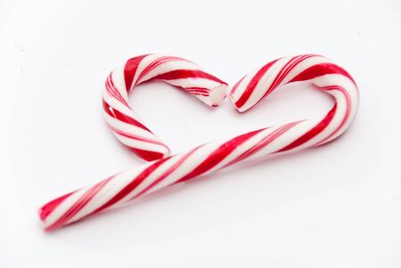 Candy Cane heartの写真素材