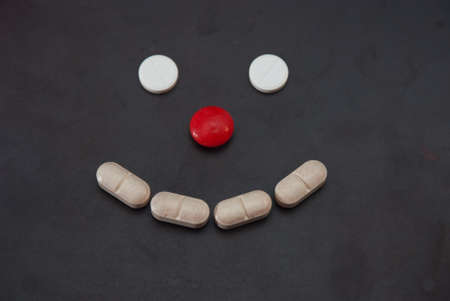 smilling pills の写真素材