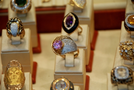 Shiny jewelleryの写真素材