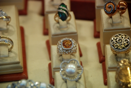 Shiny jewelleryの写真素材