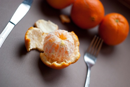 fresh tangerine fruits の写真素材
