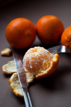 fresh tangerine fruits の写真素材