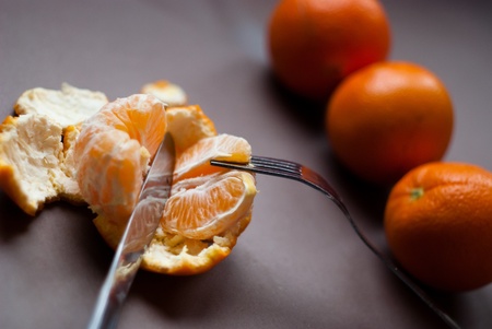 fresh tangerine fruits の写真素材