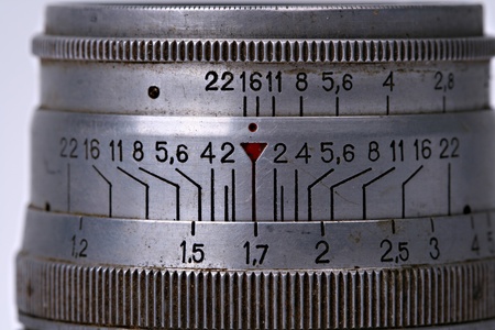 vintage manual lens, details