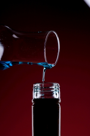 Blue cocktail  glassesの写真素材