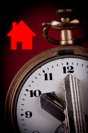 time for secure homeの写真素材