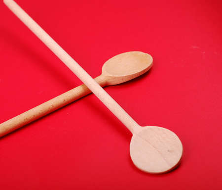 wooden spoonsの写真素材
