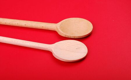 wooden spoonsの写真素材