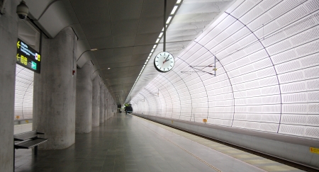 Metro station in malmo , swedenのeditorial素材