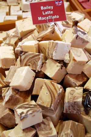 Truffles and fudges from UKの写真素材