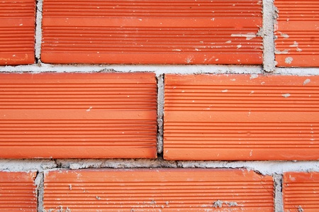 Closeup of brick wallの写真素材