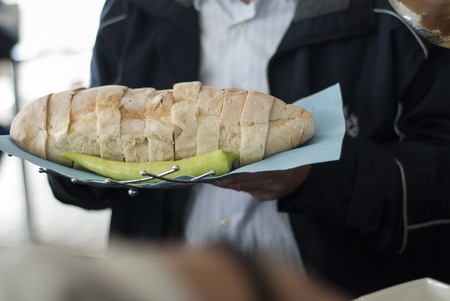 Fresh bread served for youの写真素材