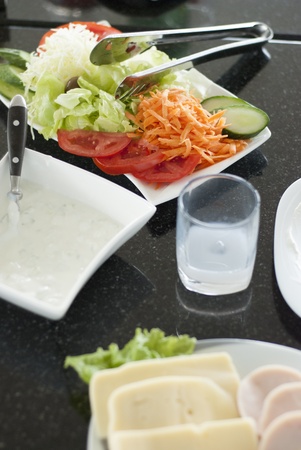 ouzo and tzaztzikiの写真素材