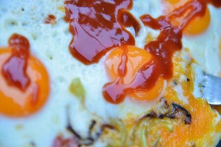 Morning Fried eggsの写真素材