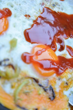 Morning Fried eggsの写真素材