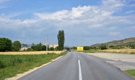 road in eastern macedonia の写真素材