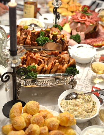 gourmet food, tableの写真素材