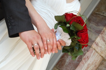 Wedding handsの写真素材
