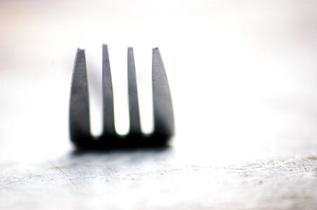 fork , macroの写真素材