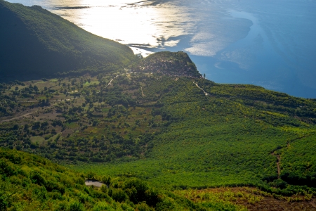 lake ohrid, macedoniaの写真素材