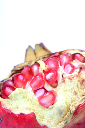 Macro picture of Pomegranateの写真素材