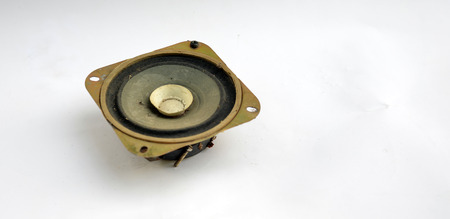 dirty loudspeakerの写真素材