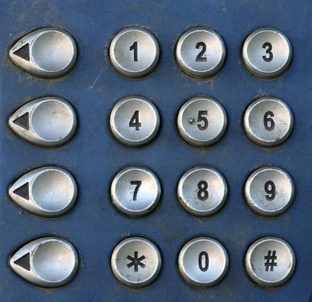 Public Telephone keypad ,macro