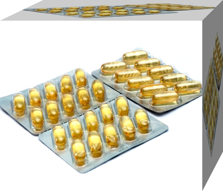 omega 3 capsules anti oxidantの写真素材