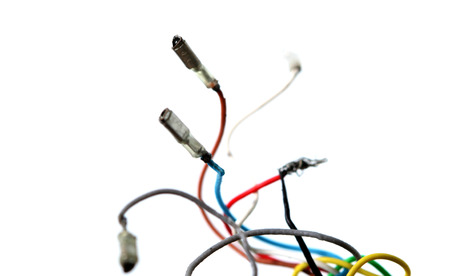 Disordered cablesの写真素材