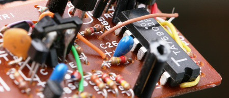 components of electronic circuitsの写真素材
