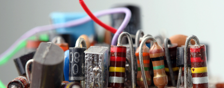 components of electronic circuitsの写真素材