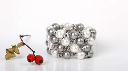 pearl braceletの写真素材